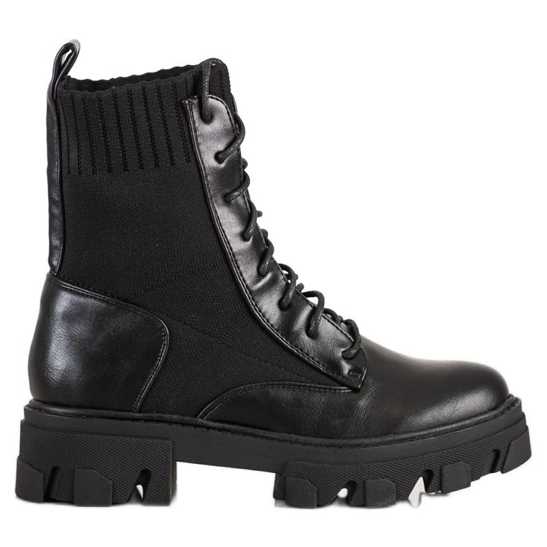 Seastar Slip-on-Arbeiter mit Socke schwarz