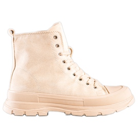 Seastar Hohe Sneakers aus Wildleder beige