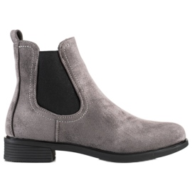 SHELOVET Stylische Chelsea-Boots grau