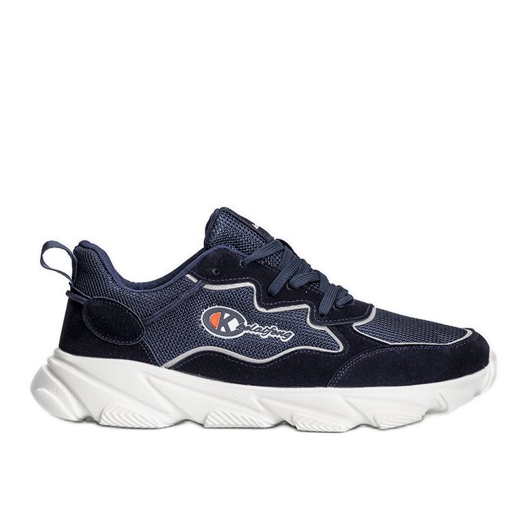 Marineblaue Sportschuhe für Herren, Jasso Sneakers navy blau
