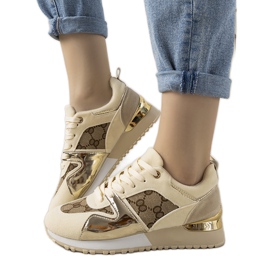 Beige Sneakers für Damen von Jovanna