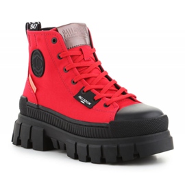 Schuhe Palladium Revolt Hi Tx W Star Weiß W 97242-614-M rot