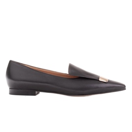 Marco Shoes Ballerinas mit Zierzunge schwarz