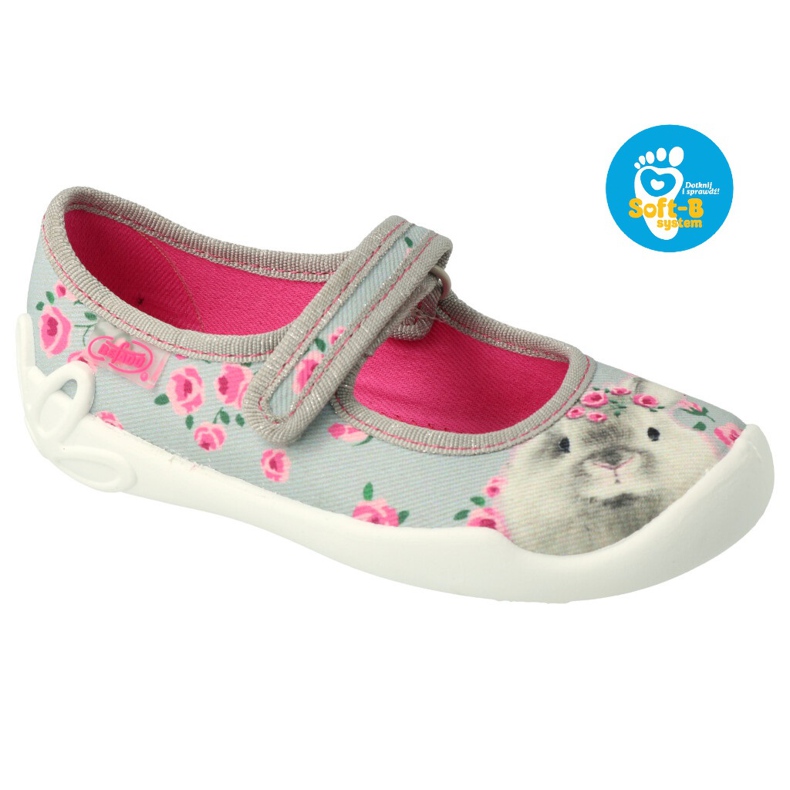 Befado Kinderschuhe 114Y458 rosa grau