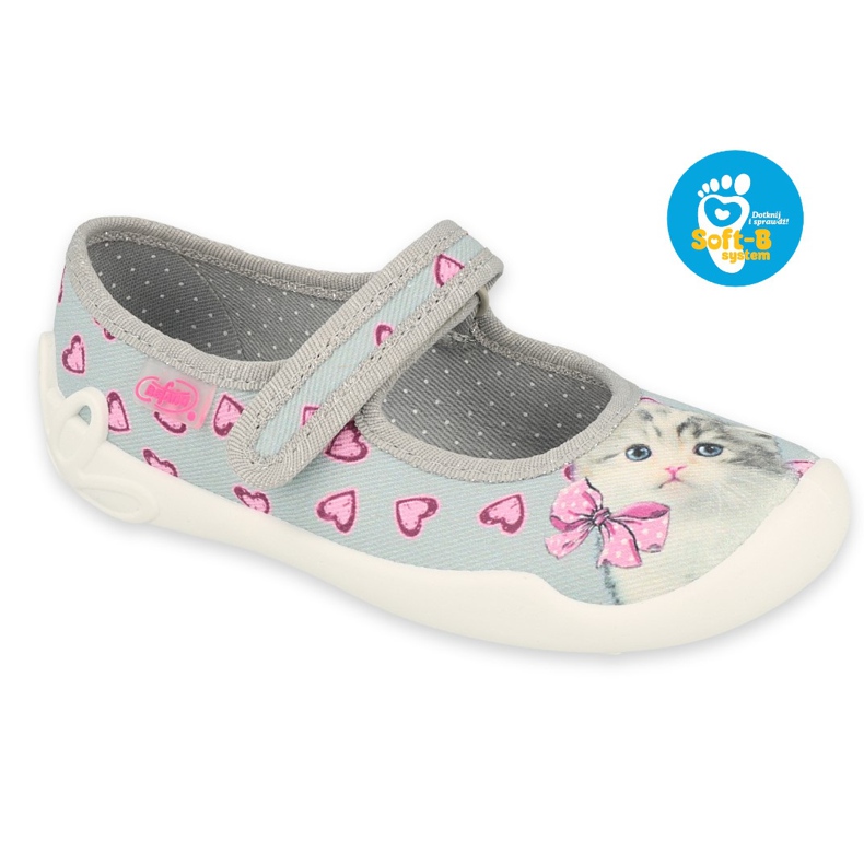 Befado Kinderschuhe 114X462 rosa grau
