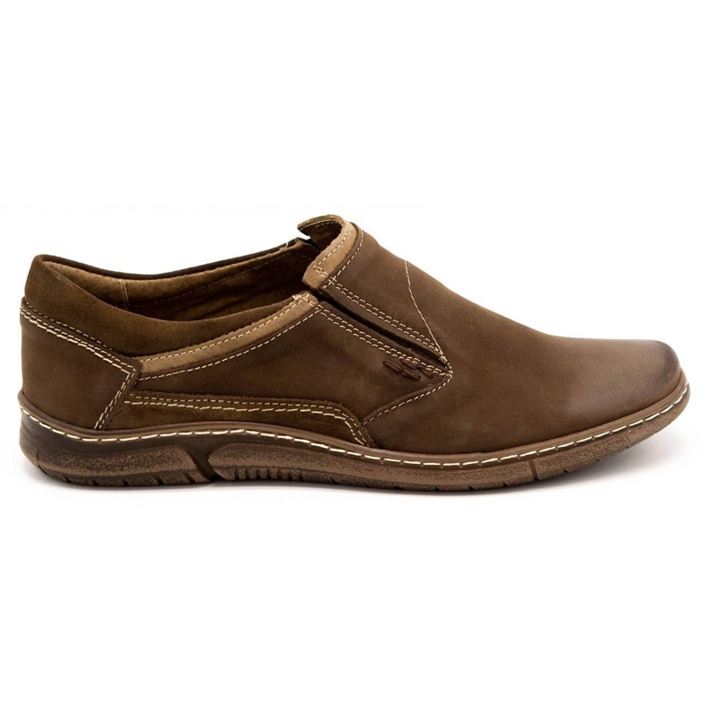 KOMODO Braune Herren Leder Slipper 860K