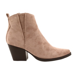 FB2 Damenstiefel mit hohem Absatz Beige Loud 19051-11