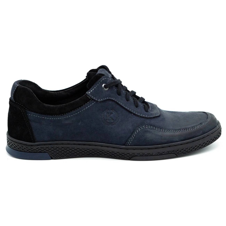 KOMODO Herren Leder Freizeitschuhe 918K marineblau