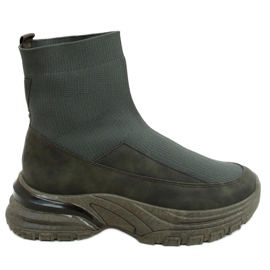 Grüne Socken Sportschuhe ZP03 Grün