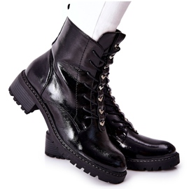 Vinceza Schwarze Myroe Lackierte Damenstiefel