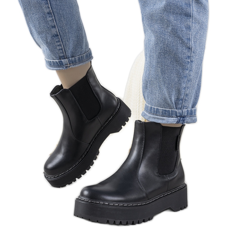 Schwarze Big Star Letizia Stiefel für Damen