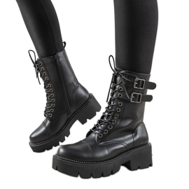 Schwarze hohe Big Star Damen Quesada Stiefel