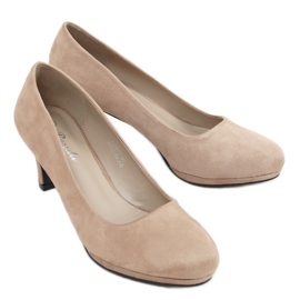 Pumps auf der beigen KZ600 Khaki-Plattform