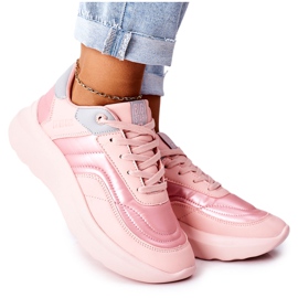 Damen Sportschuhe Memory Foam Big Star II274333 Pink rosa