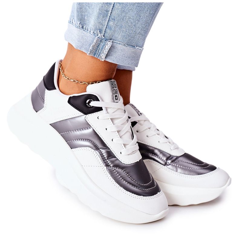 Damen Sportschuhe Memory Foam Big Star II274335 Weiß