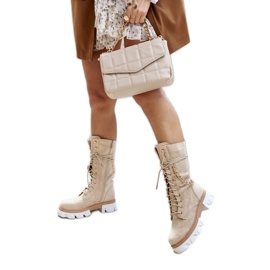 PS1 Hohe Stiefel für Damen Stiefel Beige Villes