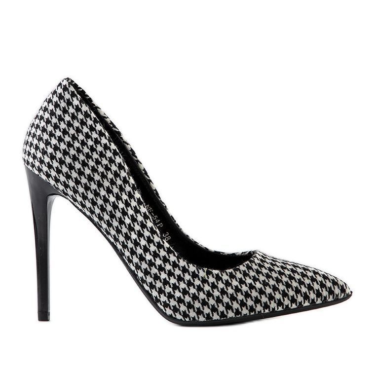 Kruse schwarz-weiße Stilettos für Damen