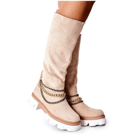 PS1 Hohe Stiefel für Damen Stiefel Beige Lagoon