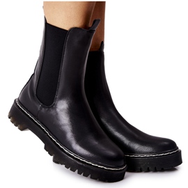 S.Barski Hohe Stiefel für Damen Jodhpur-Stiefel Schwarz Nemoreva