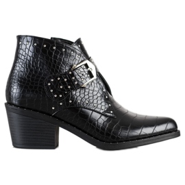 Lucky Shoes Stylische Stiefel mit Verzierungen schwarz