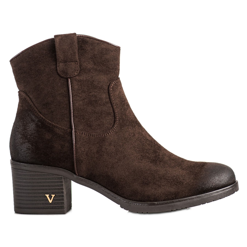 Bequeme VINCEZA Wildlederstiefel braun