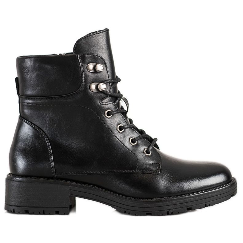 VINCEZA Schnürstiefel schwarz