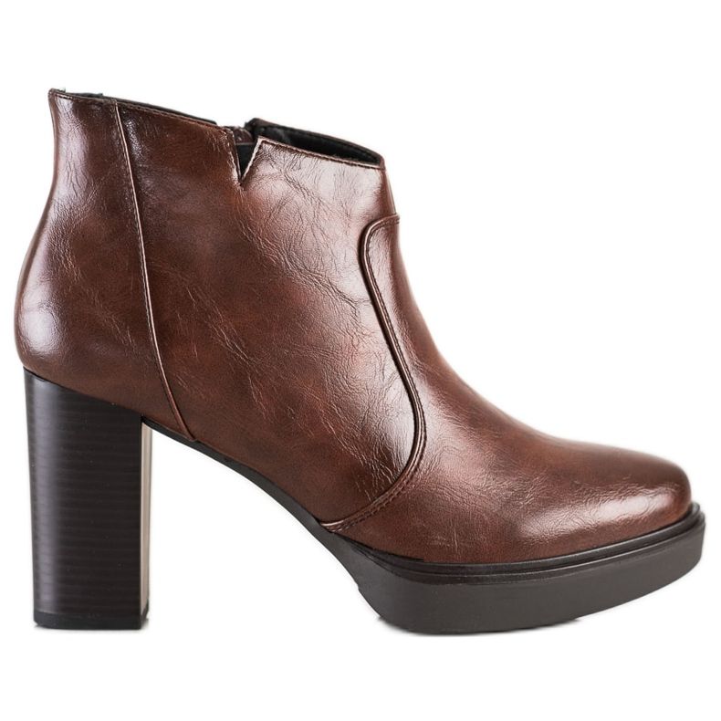 Sabatina Niedrige Stiefel auf der Plattform braun