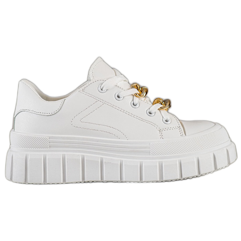 SHELOVET Sneakers mit Modekette weiß