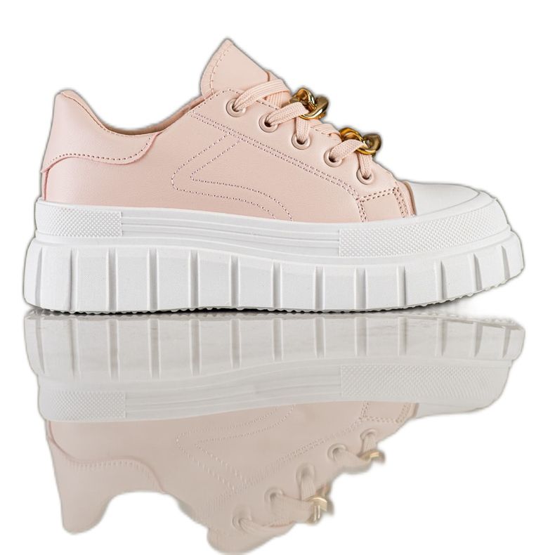 SHELOVET Sneakers mit Modekette rosa