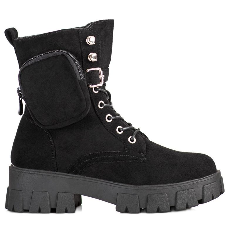 Wildleder Workers mit VINCEZA Tasche schwarz