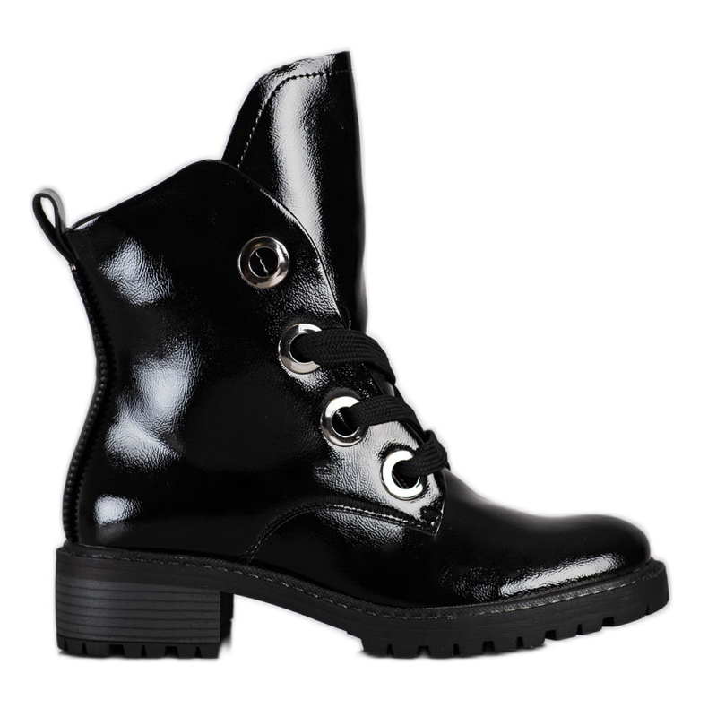 VINCEZA Schnürstiefel schwarz