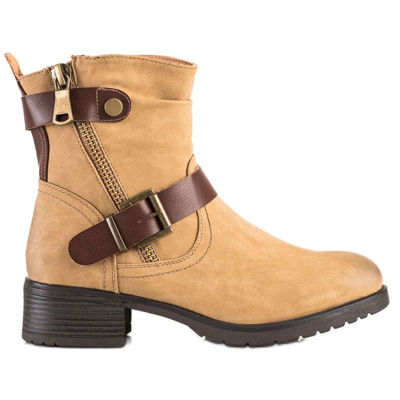 Sabatina Braune Arbeiterstiefel aus Öko-Leder