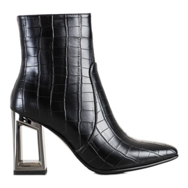 S. BARSKI Stiefel mit dekorativem Absatz S.BARSKI schwarz