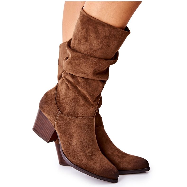 Vinceza Ranafast Wildlederstiefel für Damen braun khaki
