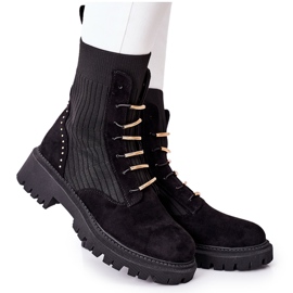 PM1 Damenstiefel Workers Slip Schwarz Maxine