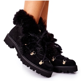 Damen Velourslederstiefel Nicole Schwarz 2680/028