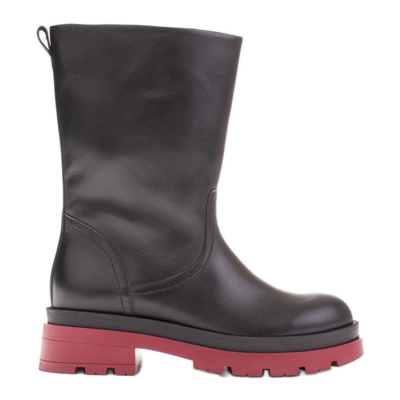 Marco Shoes Vollkornstiefel auf einem Trapper schwarz