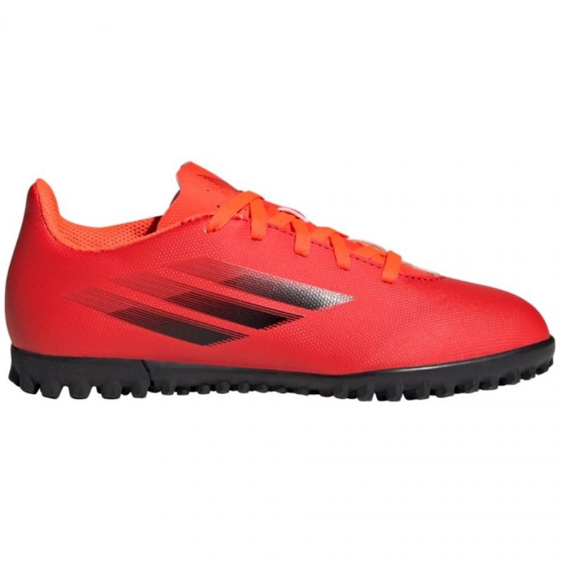 Adidas X Speedflow.4 Tf Jr FY3327 Fußballschuhe rot orangen und rottöne