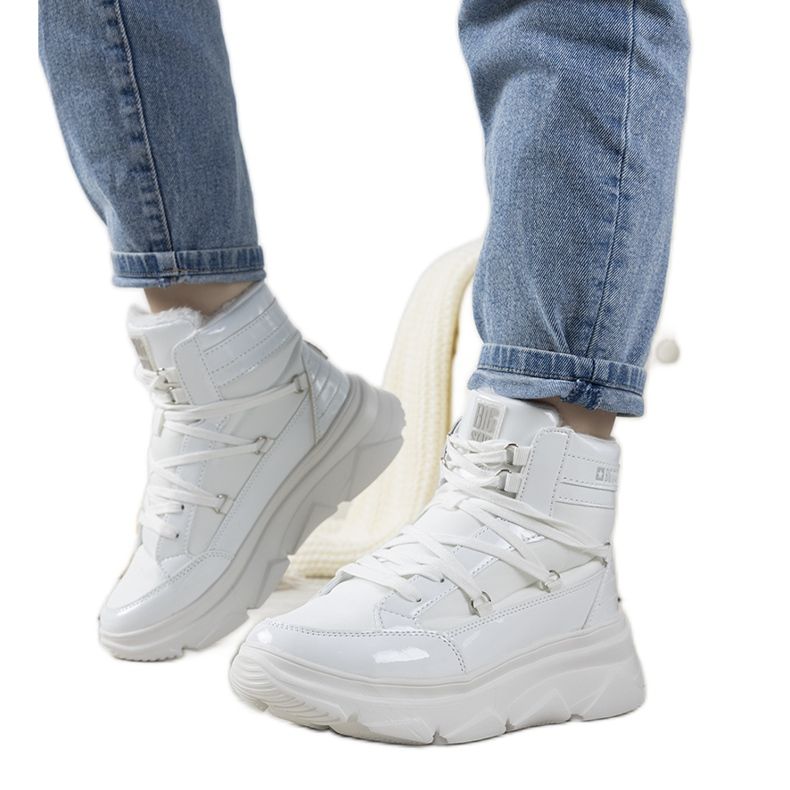 LeLia weiße Big Star Schneestiefel für Damen