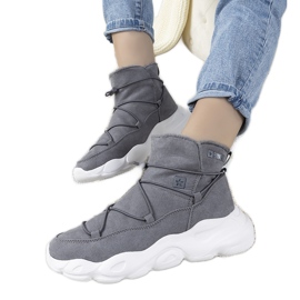 Graue stylische Schneestiefel von Big Star für Damen Marrero