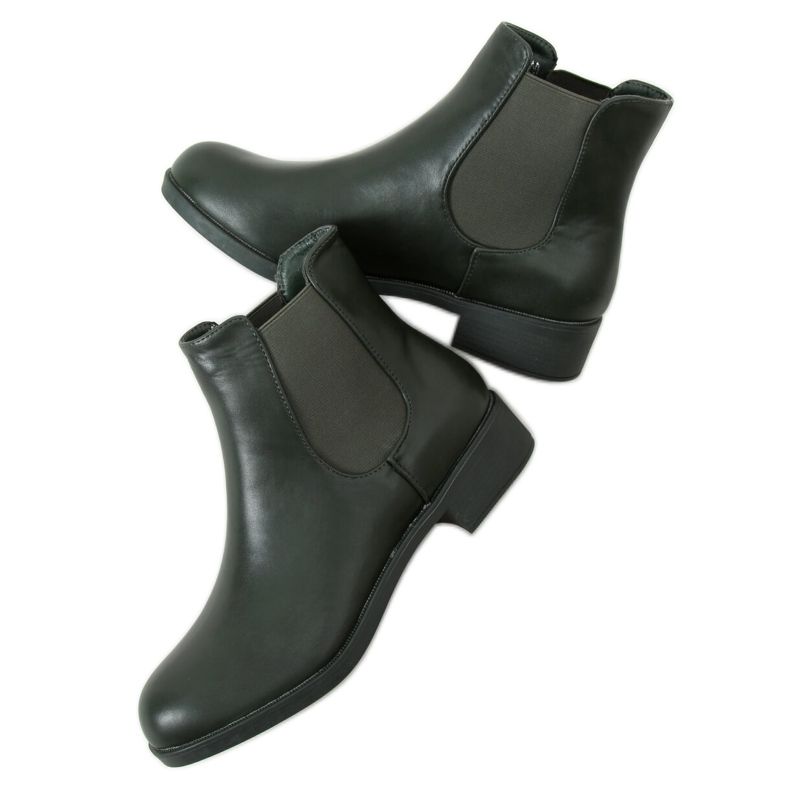 Klassischer Damen Chelsea Boots, grün 6217 Atpovirens