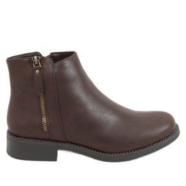 Braune Chelsea Boots für Damen MM-830 Brown