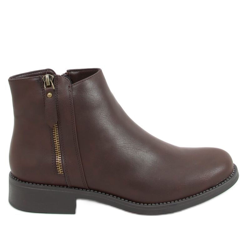 Braune Chelsea Boots für Damen MM-830 Brown