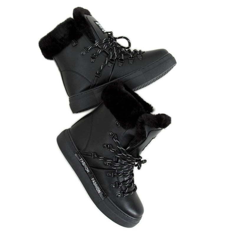 Schwarze Damen Schneestiefel 2C9XX835-5 Schwarz