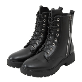 Schwarze Militärstiefel Xj-63 Schwarz