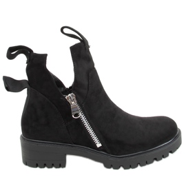 Schwarze Stiefel ausgeschnitten ausgeschnitten SP150 Schwarz