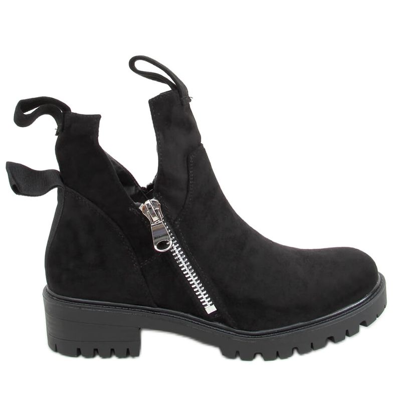 Schwarze Stiefel ausgeschnitten ausgeschnitten SP150 Schwarz