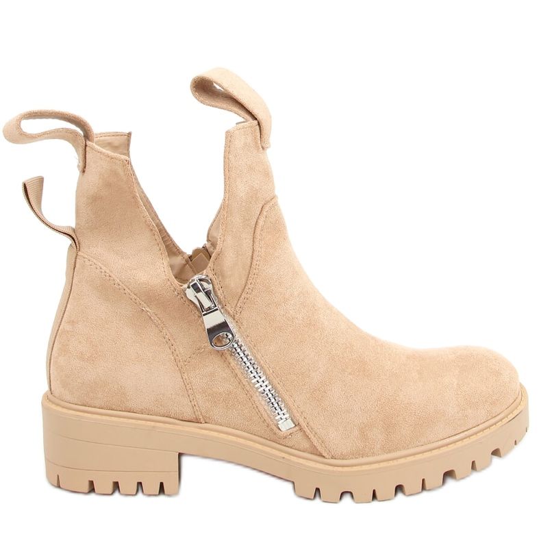 Cut Out Stiefel in Beige SP150 Beige