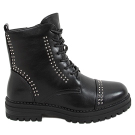 Schwarze Militärstiefel 8356-PA Schwarz