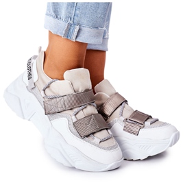 NAVY DOT Damen Sportschuhe Sneakers Silber Katerini silber-